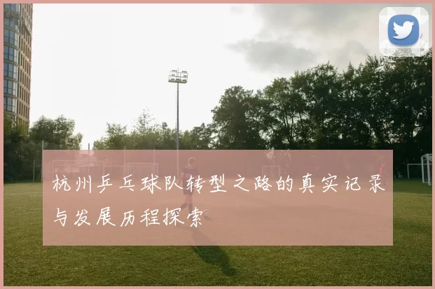 杭州乒乓球队转型之路的真实记录与发展历程探索